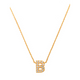 Pave B Initial Necklace 14K Gold A unique and timeless piece of jewelry that will be cherished for years to come! This stunning piece is perfect for adding a touch a personalization and style to any outfit.   Professionally designed with integrity, this necklace offers up an easy read for all to admire. Choose a letter, making it a truly special and unique piece of jewelry.