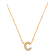 Pave C Initial Necklace 14K Gold A unique and timeless piece of jewelry that will be cherished for years to come! This stunning piece is perfect for adding a touch a personalization and style to any outfit.   Professionally designed with integrity, this necklace offers up an easy read for all to admire. Choose a letter, making it a truly special and unique piece of jewelry.