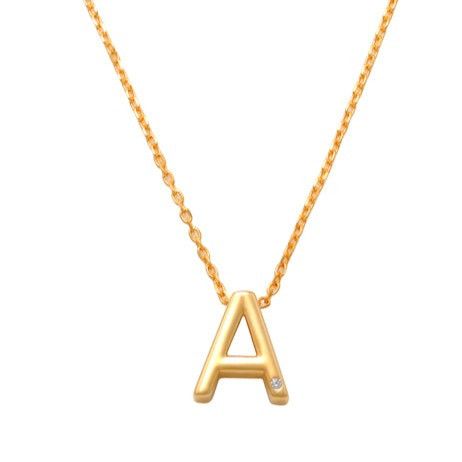 A Initial Necklace 14K Gold A unique and timeless piece of jewelry that will be cherished for years to come! This stunning piece is perfect for adding a touch a personalization and style to any outfit. Professionally designed with integrity, this necklace offers up an easy read for all to admire. Choose a letter, making it a truly special and unique piece of jewelry.