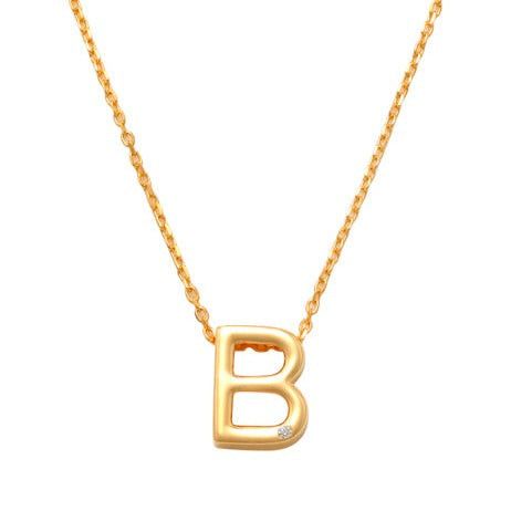 B Initial Necklace 14K Gold A unique and timeless piece of jewelry that will be cherished for years to come! This stunning piece is perfect for adding a touch a personalization and style to any outfit. Professionally designed with integrity, this necklace offers up an easy read for all to admire. Choose a letter, making it a truly special and unique piece of jewelry.
