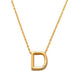 D Initial Necklace 14K Gold A unique and timeless piece of jewelry that will be cherished for years to come! This stunning piece is perfect for adding a touch a personalization and style to any outfit.   Professionally designed with integrity, this necklace offers up an easy read for all to admire. Choose a letter, making it a truly special and unique piece of jewelry.