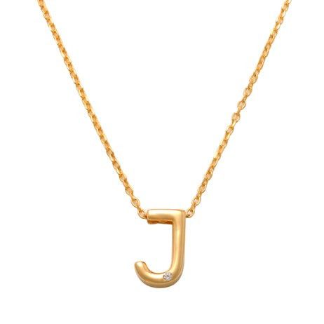 J Initial Necklace 14K Gold A unique and timeless piece of jewelry that will be cherished for years to come! This stunning piece is perfect for adding a touch a personalization and style to any outfit.   Professionally designed with integrity, this necklace offers up an easy read for all to admire. Choose a letter, making it a truly special and unique piece of jewelry.