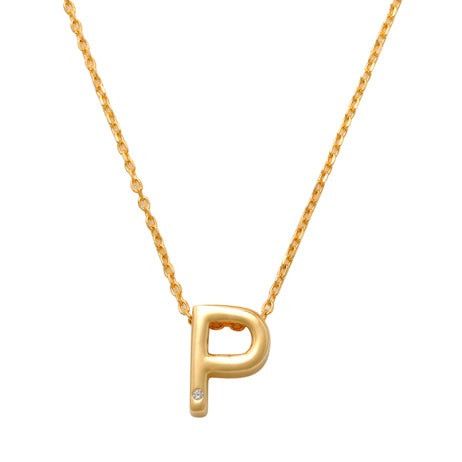 P Initial Necklace 14K Gold A unique and timeless piece of jewelry that will be cherished for years to come! This stunning piece is perfect for adding a touch a personalization and style to any outfit.   Professionally designed with integrity, this necklace offers up an easy read for all to admire. Choose a letter, making it a truly special and unique piece of jewelry.