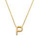 P Initial Necklace 14K Gold A unique and timeless piece of jewelry that will be cherished for years to come! This stunning piece is perfect for adding a touch a personalization and style to any outfit.   Professionally designed with integrity, this necklace offers up an easy read for all to admire. Choose a letter, making it a truly special and unique piece of jewelry.
