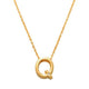 Q Initial Necklace 14K Gold A unique and timeless piece of jewelry that will be cherished for years to come! This stunning piece is perfect for adding a touch a personalization and style to any outfit.   Professionally designed with integrity, this necklace offers up an easy read for all to admire. Choose a letter, making it a truly special and unique piece of jewelry.