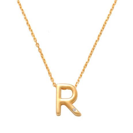 R Initial Necklace 14K Gold A unique and timeless piece of jewelry that will be cherished for years to come! This stunning piece is perfect for adding a touch a personalization and style to any outfit.   Professionally designed with integrity, this necklace offers up an easy read for all to admire. Choose a letter, making it a truly special and unique piece of jewelry.