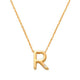 R Initial Necklace 14K Gold A unique and timeless piece of jewelry that will be cherished for years to come! This stunning piece is perfect for adding a touch a personalization and style to any outfit.   Professionally designed with integrity, this necklace offers up an easy read for all to admire. Choose a letter, making it a truly special and unique piece of jewelry.