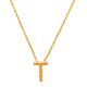 T Initial Necklace 14K Gold A unique and timeless piece of jewelry that will be cherished for years to come! This stunning piece is perfect for adding a touch a personalization and style to any outfit.   Professionally designed with integrity, this necklace offers up an easy read for all to admire. Choose a letter, making it a truly special and unique piece of jewelry.