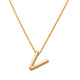 V Initial Necklace 14K Gold A unique and timeless piece of jewelry that will be cherished for years to come! This stunning piece is perfect for adding a touch a personalization and style to any outfit.   Professionally designed with integrity, this necklace offers up an easy read for all to admire. Choose a letter, making it a truly special and unique piece of jewelry.