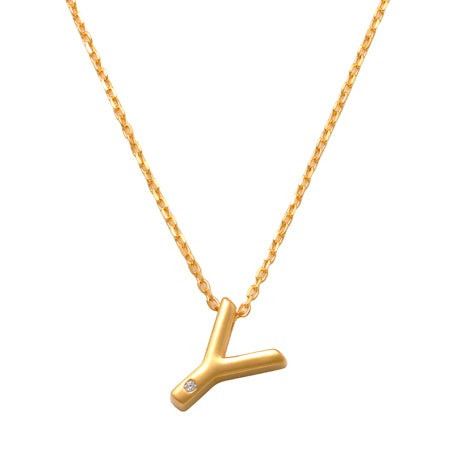 Y Initial Necklace 14K Gold A unique and timeless piece of jewelry that will be cherished for years to come! This stunning piece is perfect for adding a touch a personalization and style to any outfit.   Professionally designed with integrity, this necklace offers up an easy read for all to admire. Choose a letter, making it a truly special and unique piece of jewelry.