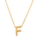 F Initial Necklace 14K Gold A unique and timeless piece of jewelry that will be cherished for years to come! This stunning piece is perfect for adding a touch a personalization and style to any outfit.   Professionally designed with integrity, this necklace offers up an easy read for all to admire. Choose a letter, making it a truly special and unique piece of jewelry.