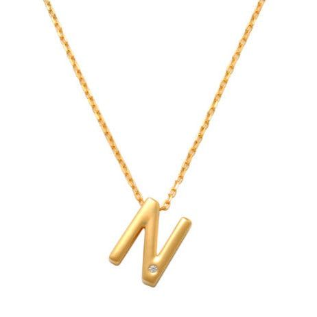 N Initial Necklace 14K Gold A unique and timeless piece of jewelry that will be cherished for years to come! This stunning piece is perfect for adding a touch a personalization and style to any outfit.   Professionally designed with integrity, this necklace offers up an easy read for all to admire. Choose a letter, making it a truly special and unique piece of jewelry.