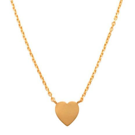 Mini Heart Necklace 14K Gold Beautiful and elegant, this mini heart necklace can show off your love that you give and take in. Bring a dazzle to your outfit. Sure to become a treasured piece, this heart necklace is perfect for any occasion. Whether for yourself or a loved one, it is sure to impress.