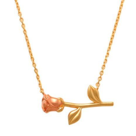 Rose Flower Necklace in 14k Gold This lovely Rose Flower Necklace embraces a forever spring feeling inspired by mother nature. A gorgers flower elegantly detailed. This two toned flower is the perfect gift. Give an everlasting flower that will be with them forever.