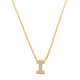 Pave I Initial Necklace 14K Gold A unique and timeless piece of jewelry that will be cherished for years to come! This stunning piece is perfect for adding a touch a personalization and style to any outfit.   Professionally designed with integrity, this necklace offers up an easy read for all to admire. Choose a letter, making it a truly special and unique piece of jewelry.