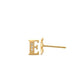 E Initial Earrings 14K Gold The perfect statement-maker for any occasion. Wear it stacked or by itself.   Each detail of the letter is carefully perfected and formed for easy reading. Simple and charming they can dress up every outfit with personalized style. These earrings are designed to be worn alone or mixed with other earrings. Your everyday earring choose just got a whole lot easier.