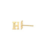 H Initial Earrings 14K Gold The perfect statement-maker for any occasion. Wear it stacked or by itself.   Each detail of the letter is carefully perfected and formed for easy reading. Simple and charming they can dress up every outfit with personalized style. These earrings are designed to be worn alone or mixed with other earrings. Your everyday earring choose just got a whole lot easier.