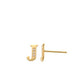 J Initial Earrings 14K Gold The perfect statement-maker for any occasion. Wear it stacked or by itself.   Each detail of the letter is carefully perfected and formed for easy reading. Simple and charming they can dress up every outfit with personalized style. These earrings are designed to be worn alone or mixed with other earrings. Your everyday earring choose just got a whole lot easier.