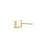 L Initial Earrings 14K Gold The perfect statement-maker for any occasion. Wear it stacked or by itself.   Each detail of the letter is carefully perfected and formed for easy reading. Simple and charming they can dress up every outfit with personalized style. These earrings are designed to be worn alone or mixed with other earrings. Your everyday earring choose just got a whole lot easier.