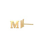 M Initial Earrings 14K Gold The perfect statement-maker for any occasion. Wear it stacked or by itself.   Each detail of the letter is carefully perfected and formed for easy reading. Simple and charming they can dress up every outfit with personalized style. These earrings are designed to be worn alone or mixed with other earrings. Your everyday earring choose just got a whole lot easier.