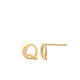 Q Initial Earrings 14K Gold The perfect statement-maker for any occasion. Wear it stacked or by itself.   Each detail of the letter is carefully perfected and formed for easy reading. Simple and charming they can dress up every outfit with personalized style. These earrings are designed to be worn alone or mixed with other earrings. Your everyday earring choose just got a whole lot easier.