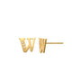 W Initial Earrings 14K Gold The perfect statement-maker for any occasion. Wear it stacked or by itself.   Each detail of the letter is carefully perfected and formed for easy reading. Simple and charming they can dress up every outfit with personalized style. These earrings are designed to be worn alone or mixed with other earrings. Your everyday earring choose just got a whole lot easier.