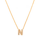 Pave N Initial Necklace 14K Gold A unique and timeless piece of jewelry that will be cherished for years to come! This stunning piece is perfect for adding a touch a personalization and style to any outfit.   Professionally designed with integrity, this necklace offers up an easy read for all to admire. Choose a letter, making it a truly special and unique piece of jewelry.