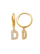 Dangling D Initial Huggie Earrings 14K Gold The perfect statement-maker for any occasion. Wear it stacked or by itself.   Each detail of the letter is carefully perfected and formed for easy reading. Simple and charming they can dress up every outfit with personalized style. These earrings are designed to be worn alone or mixed with other earrings. Your everyday earring choose just got a whole lot easier.