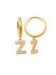 Dangling Z Initial Huggie Earrings 14K Gold The perfect statement-maker for any occasion. Wear it stacked or by itself.   Each detail of the letter is carefully perfected and formed for easy reading. Simple and charming they can dress up every outfit with personalized style. These earrings are designed to be worn alone or mixed with other earrings. Your everyday earring choose just got a whole lot easier.