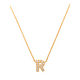 Pave R Initial Necklace 14K Gold A unique and timeless piece of jewelry that will be cherished for years to come! This stunning piece is perfect for adding a touch a personalization and style to any outfit.   Professionally designed with integrity, this necklace offers up an easy read for all to admire. Choose a letter, making it a truly special and unique piece of jewelry.