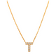 Pave T Initial Necklace 14K Gold A unique and timeless piece of jewelry that will be cherished for years to come! This stunning piece is perfect for adding a touch a personalization and style to any outfit.   Professionally designed with integrity, this necklace offers up an easy read for all to admire. Choose a letter, making it a truly special and unique piece of jewelry.