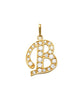 Pave Script B Initial 14K Gold Charm A unique and timeless piece of jewelry that will be cherished for years to come! This stunning piece is perfect for adding a touch a personalization and style to any outfit.   Professionally designed with integrity, this charm offers up an easy read for all to admire. Choose a letter, making it a truly special and unique pice of jewelry.