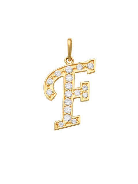Pave Script F Initial 14K Gold Charm A unique and timeless piece of jewelry that will be cherished for years to come! This stunning piece is perfect for adding a touch a personalization and style to any outfit.   Professionally designed with integrity, this charm offers up an easy read for all to admire. Choose a letter, making it a truly special and unique pice of jewelry.