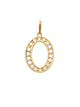 Pave Script O Initial 14K Gold Charm A unique and timeless piece of jewelry that will be cherished for years to come! This stunning piece is perfect for adding a touch a personalization and style to any outfit.   Professionally designed with integrity, this charm offers up an easy read for all to admire. Choose a letter, making it a truly special and unique pice of jewelry.