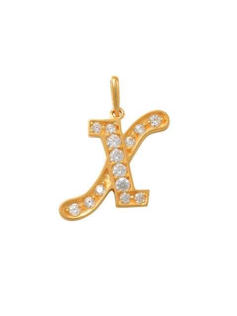 Pave Script X Initial 14K Gold Charm A unique and timeless piece of jewelry that will be cherished for years to come! This stunning piece is perfect for adding a touch a personalization and style to any outfit.   Professionally designed with integrity, this charm offers up an easy read for all to admire. Choose a letter, making it a truly special and unique pice of jewelry.
