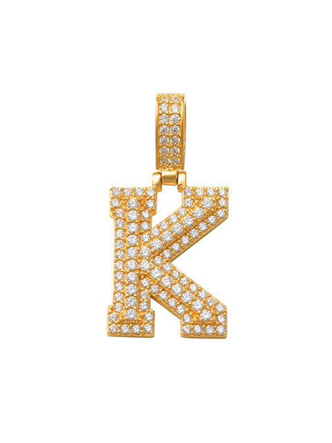 Varsity K Initial Charm 14K Gold A unique and timeless piece of jewelry that will be cherished for years to come! This stunning piece is perfect for adding a touch a personalization and style to any outfit.   Professionally designed with integrity, this charm offers up an easy read for all to admire. Choose a letter, making it a truly special and unique pice of jewelry.