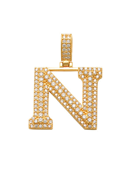 Varsity N Initial Charm 14K Gold A unique and timeless piece of jewelry that will be cherished for years to come! This stunning piece is perfect for adding a touch a personalization and style to any outfit.   Professionally designed with integrity, this charm offers up an easy read for all to admire. Choose a letter, making it a truly special and unique pice of jewelry.