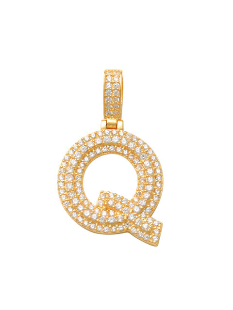 Varsity Q Initial Charm 14K Gold A unique and timeless piece of jewelry that will be cherished for years to come! This stunning piece is perfect for adding a touch a personalization and style to any outfit.   Professionally designed with integrity, this charm offers up an easy read for all to admire. Choose a letter, making it a truly special and unique pice of jewelry.