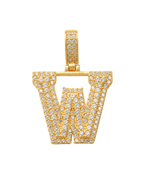Varsity W Initial Charm 14K Gold A unique and timeless piece of jewelry that will be cherished for years to come! This stunning piece is perfect for adding a touch a personalization and style to any outfit.   Professionally designed with integrity, this charm offers up an easy read for all to admire. Choose a letter, making it a truly special and unique pice of jewelry.