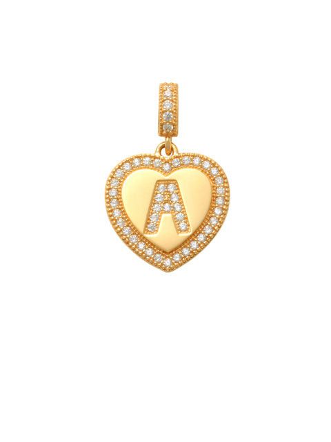 Heart Initial A Charm 14K Gold A unique and timeless piece of jewelry that will be cherished for years to come! This stunning piece is perfect for adding a touch a personalization and style to any outfit. Professionally designed with integrity, this charm offers up an easy read for all to admire. Choose a letter, making it a truly special and unique piece of jewelry.