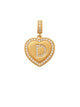 Heart Initial D Charm 14K Gold A unique and timeless piece of jewelry that will be cherished for years to come! This stunning piece is perfect for adding a touch a personalization and style to any outfit.   Professionally designed with integrity, this charm offers up an easy read for all to admire. Choose a letter, making it a truly special and unique piece of jewelry.