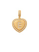 Heart Initial E Charm 14K Gold A unique and timeless piece of jewelry that will be cherished for years to come! This stunning piece is perfect for adding a touch a personalization and style to any outfit.   Professionally designed with integrity, this charm offers up an easy read for all to admire. Choose a letter, making it a truly special and unique piece of jewelry.