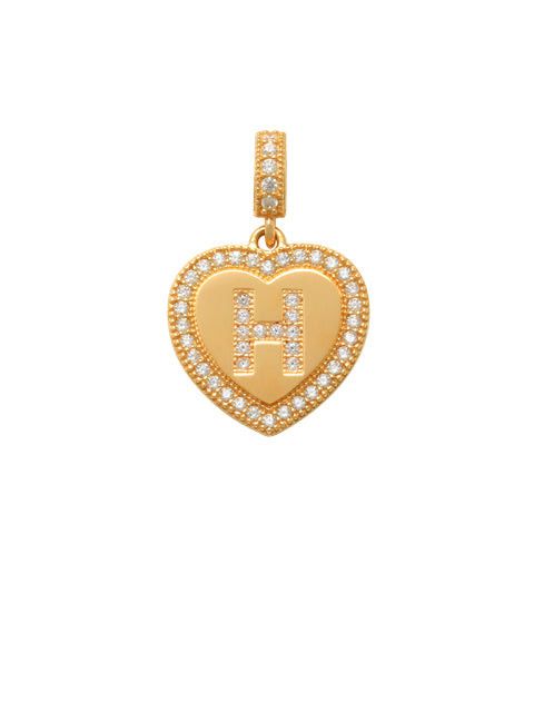 Heart Initial H Charm 14K Gold A unique and timeless piece of jewelry that will be cherished for years to come! This stunning piece is perfect for adding a touch a personalization and style to any outfit.   Professionally designed with integrity, this charm offers up an easy read for all to admire. Choose a letter, making it a truly special and unique piece of jewelry.