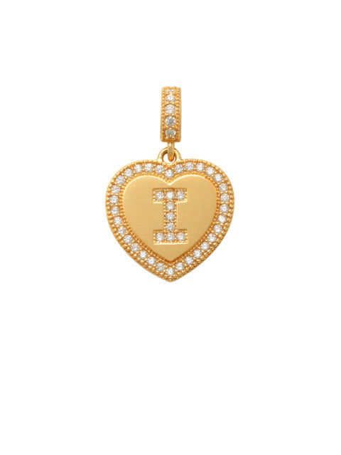 Heart Initial I Charm 14K Gold A unique and timeless piece of jewelry that will be cherished for years to come! This stunning piece is perfect for adding a touch a personalization and style to any outfit.   Professionally designed with integrity, this charm offers up an easy read for all to admire. Choose a letter, making it a truly special and unique piece of jewelry.