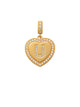 Heart Initial U Charm 14K Gold A unique and timeless piece of jewelry that will be cherished for years to come! This stunning piece is perfect for adding a touch a personalization and style to any outfit.   Professionally designed with integrity, this charm offers up an easy read for all to admire. Choose a letter, making it a truly special and unique piece of jewelry.