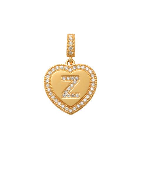 Heart Initial Z Charm 14K Gold A unique and timeless piece of jewelry that will be cherished for years to come! This stunning piece is perfect for adding a touch a personalization and style to any outfit.   Professionally designed with integrity, this charm offers up an easy read for all to admire. Choose a letter, making it a truly special and unique piece of jewelry.