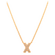 Pave X Initial Necklace 14K Gold A unique and timeless piece of jewelry that will be cherished for years to come! This stunning piece is perfect for adding a touch a personalization and style to any outfit.   Professionally designed with integrity, this necklace offers up an easy read for all to admire. Choose a letter, making it a truly special and unique piece of jewelry.