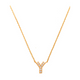 Pave Y Initial Necklace 14K Gold A unique and timeless piece of jewelry that will be cherished for years to come! This stunning piece is perfect for adding a touch a personalization and style to any outfit.   Professionally designed with integrity, this necklace offers up an easy read for all to admire. Choose a letter, making it a truly special and unique piece of jewelry.