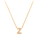 Pave Z Initial Necklace 14K Gold A unique and timeless piece of jewelry that will be cherished for years to come! This stunning piece is perfect for adding a touch a personalization and style to any outfit.   Professionally designed with integrity, this necklace offers up an easy read for all to admire. Choose a letter, making it a truly special and unique piece of jewelry.