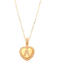 Heart Initial A Necklace 14K Gold A unique and timeless piece of jewelry that will be cherished for years to come! This stunning piece is perfect for adding a touch a personalization and style to any outfit.   Professionally designed with integrity, this necklace offers up an easy read for all to admire. Choose a letter, making it a truly special and unique piece of jewelry.